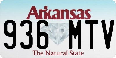 AR license plate 936MTV