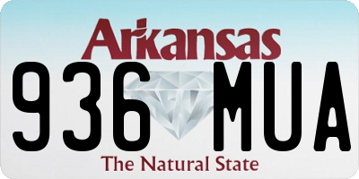 AR license plate 936MUA
