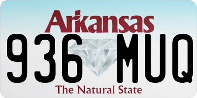 AR license plate 936MUQ