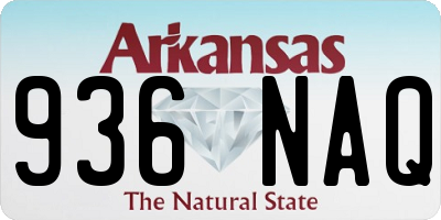 AR license plate 936NAQ
