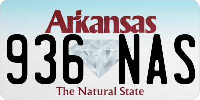 AR license plate 936NAS