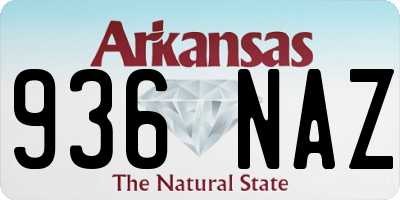 AR license plate 936NAZ