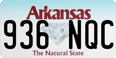 AR license plate 936NQC