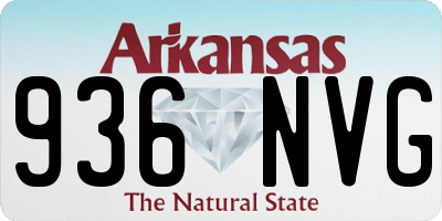 AR license plate 936NVG