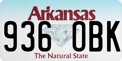 AR license plate 936OBK