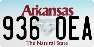 AR license plate 936OEA