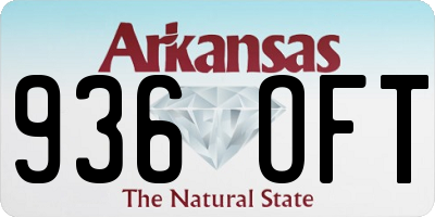 AR license plate 936OFT