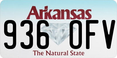 AR license plate 936OFV