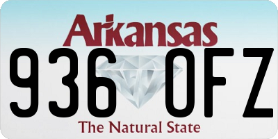 AR license plate 936OFZ