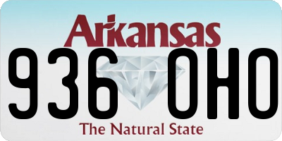 AR license plate 936OHO