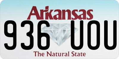 AR license plate 936UOU