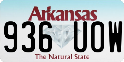 AR license plate 936UOW