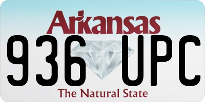 AR license plate 936UPC