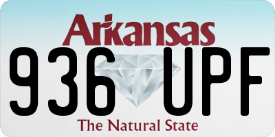 AR license plate 936UPF