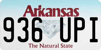 AR license plate 936UPI