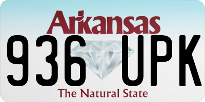 AR license plate 936UPK