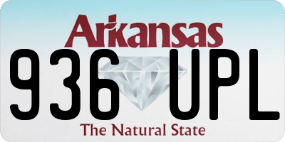 AR license plate 936UPL