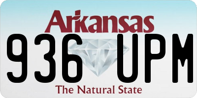 AR license plate 936UPM