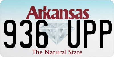AR license plate 936UPP