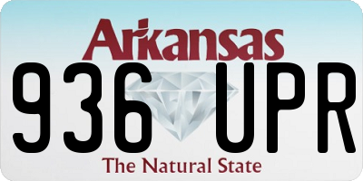 AR license plate 936UPR