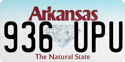 AR license plate 936UPU