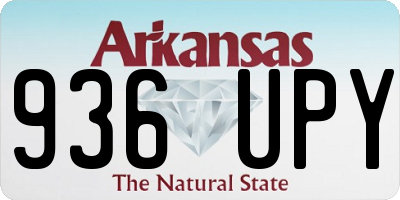 AR license plate 936UPY