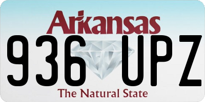 AR license plate 936UPZ
