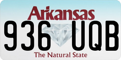AR license plate 936UQB