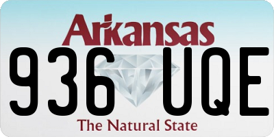 AR license plate 936UQE