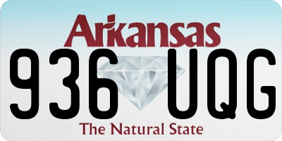 AR license plate 936UQG