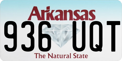 AR license plate 936UQT