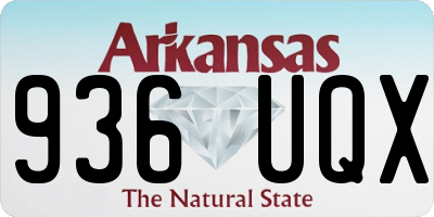 AR license plate 936UQX