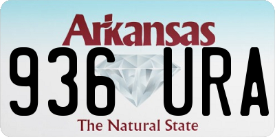 AR license plate 936URA