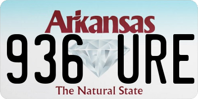 AR license plate 936URE