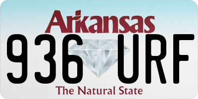 AR license plate 936URF