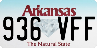 AR license plate 936VFF