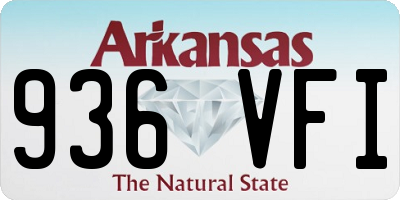 AR license plate 936VFI