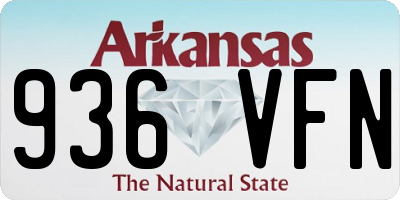 AR license plate 936VFN