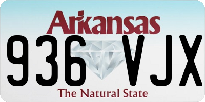 AR license plate 936VJX
