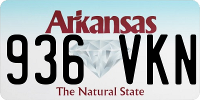 AR license plate 936VKN