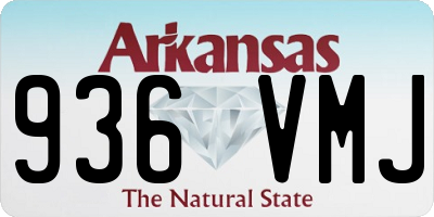 AR license plate 936VMJ