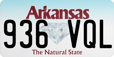 AR license plate 936VQL