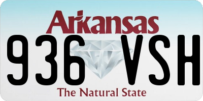 AR license plate 936VSH