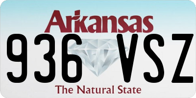 AR license plate 936VSZ