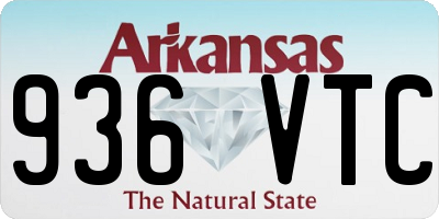 AR license plate 936VTC