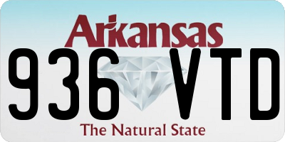 AR license plate 936VTD