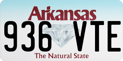 AR license plate 936VTE