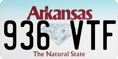 AR license plate 936VTF