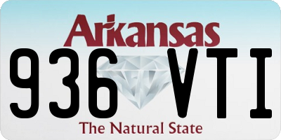 AR license plate 936VTI