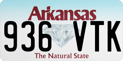 AR license plate 936VTK